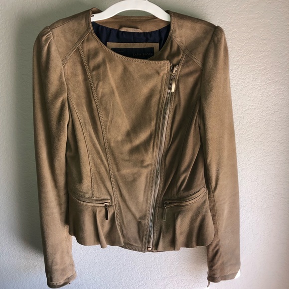 Zara suede leather jacket - Picture 4 of 8